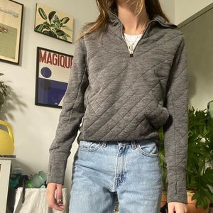 Lululemon quilted pullover 3/4 zip